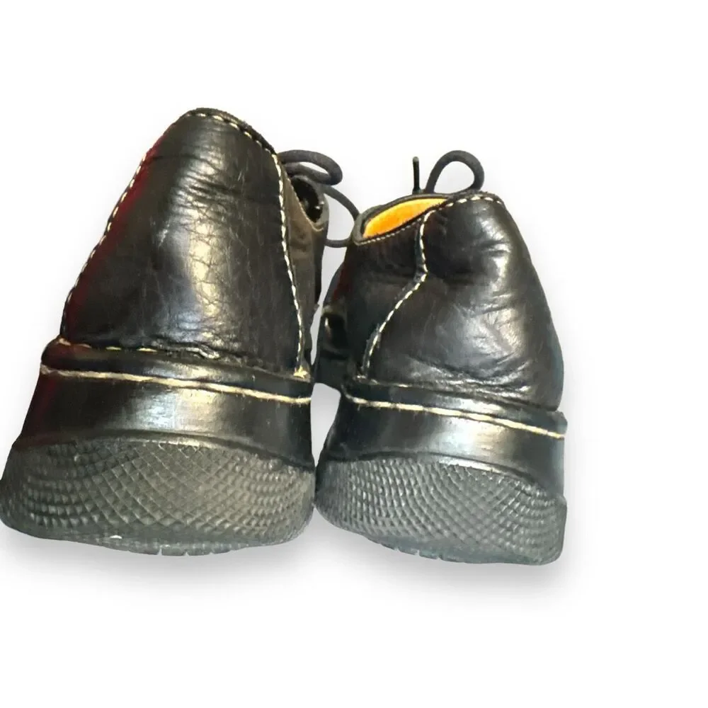 BORN full grain leather lace up chunky Oxford shoe unisex‎ men’s 7.5 women’s 8